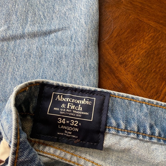 ABERCROMBIE & FITCH RACING STRIPED LANGDON SLIM - Picture 7 of 8